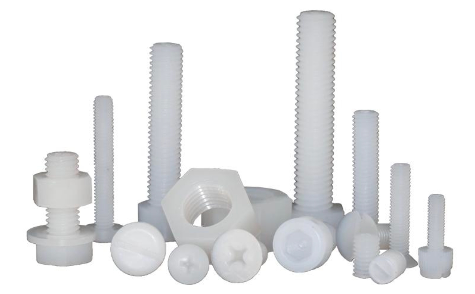 PVDF plastic fastener sample